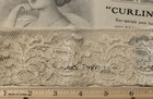 Antique French Lace Cotton 2 1 2  W  Beautiful Floral Pattern 35  L