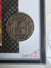 Hand Signed Satsuky 04 Framed Japanese Kimono Paper Art 11x14 3d Coin