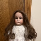 Antique German 19 In  Bisque Head   Kid Body Doll