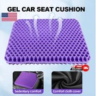 Gel Seat Cushion Set Double Thick For Office Chair Wheelchair Car Long Sitting