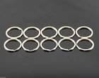 10 Pieces pack 24mm Nickel Plated Steel Split Key Rings Key Chains
