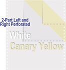 Continuous Computer Paper 9 5 x11  L r Perf Blank 2-pt White canary  1700sheets
