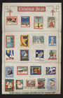Tatham Stamp Co 21 Diff Great Britain Xmas Seals 1933-53 Hinged On Approval Page