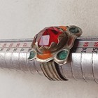 Magnificent Rare Ancient Silver Roman Ring Artifact Stunning Red Gemstone Unique