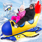 Spaceship Snow Tube  64 Inch Inflatable Snow Sled For Kids   Adults