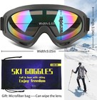 Ski Goggles Unisex Sports Snowboard Anti-glare Hd Lens Uv 400 Skiing Sunglasses