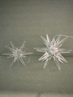 Set 2 Vintage Atomic Starburst Ornaments Candle Holders Acrylic Plastic