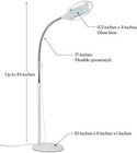 Full Page Magnifying Floor Lamp Standing Mag Magnifier Bright Led Light Reading