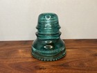 Vintage Hemingray No 40 Aqua Blue Telephone Telegraph Railroad Glass Insulator