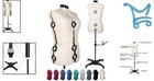Beige Adjustable Dress Form Female Mannequin Sewing Body With Tri-pod Stand
