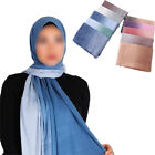 Gradient Muslim Cotton Linen Hijab Scarf Women Shawls And Wrap Soft Head Scarves