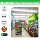 4ft 12 Pack Led Shop Light T8 Linkable Ceiling Tube Fixture 40w Daylight V Shape