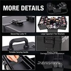 Professional Large Makeup Train Case 14inch Lockable Beauty Salon Organizer Box