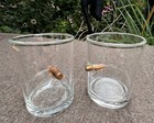 Set Of Two Original Benshot Rocks Bulletproof Whiskey Glass W real  308 Bullet