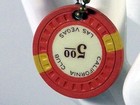 Rare 1951 Las Vegas California Club   5 Casino Chip Bear Hub Mold Key Drilled