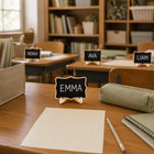 Mini Chalkboard Signs  20 Pack Framed Small Chalk Board Food Labels With Easel S