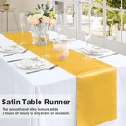 12 Pcs Gold Satin Table Runner 12 X 72 Inch Smooth Wedding Party Banquet