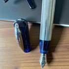 Visconti Rinascimento Star Dust Celluloid Cobalt  Fountain Pen 14k Gold Nib