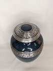 Read Desc  Urn For Ashes Adult Memorial Funeral Cremation-large Blue silver 10 
