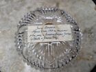 Antique Cut Crystal Powder Jar  Trinket Dish  Covered Stash Jar  Dresser Box