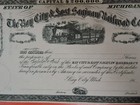 1860s Bay City   East Saginaw Railroad Company Stock Certificate-michigan
