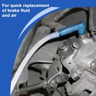 Tnjpsek 10 Sets Brake Bleeder Kit Connector  One Way Check Valve Hose    