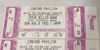 Steve Miller Band Concert Ticket Stub Aug  8th 1993 Concord Pavilion  Set Of 4