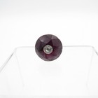 Antique Purple Glass Faceted Stone With 1 Rhinestone  Hatpin Hat Pin