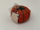 Vintage Tomato Sewing Pin Cushion With Homemade Wrist Strap And Pins Japan