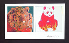 Andy Warhol   Signed 1984   Endangered Species  Print Mounted   Framed   Buy Now