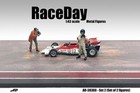 Race Day Set 2 1 43 Scale American Diorama Figure Set 1 5  Tall 38360