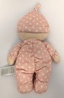 Carters Child Of Mine My 1st Doll Rattle Plush Pink Polka Dot Blonde Baby Lovey