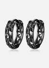 Fashion Stainless Steel Hoop Earrings Stud Men Women s Chunky Geometrical