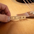 2pcs Brass Acoustic Guitar Bridge Plate Reinforcement Pins For Luthier Repair