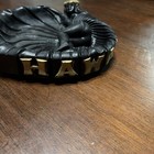 Vintage Ashtray Black Lava Hula Girl Tiki Decor Coco Joe s 7       aloha Hawaii   