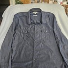 Calvin Klein Mens Slim Fit Long Sleeve Xl Blue Button Down Dress Shirt