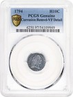 1794 H10c Flowing Hair Half Dime Pcgs Vf Beautiful Coin Includes 2 Day Shipping