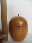 Vintage   Antique  Georgian Style Carved Fruitwood Apple Tea Caddy  6  