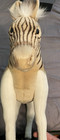 Hansa Quagga  20 Inch Stuffed Animal Plush Toy New W Tags  White Beige Black