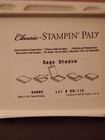 Stampin Up Classic Sage Shadow Retired Linen Dye Ink Pad Read