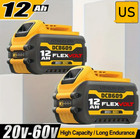 12ah For Dewalt Flexvolt 20v 60v Max Lithium-ion Battery Dcb609  Dcb606 More   