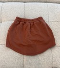 Alo Yoga Women s Brown Athletic Skort Size S Drawstring Elastic Waist Pockets