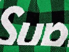 Supreme Big Logo Beanie Green Plaid Fw20 Brand New
