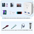 2-pk Uk Plug Travel Adapter With 2usb power Plug Charger  To United Kingdom