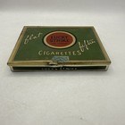 Vintage Metal Lucky Strike Flat Fifties Cigarette Box Tin Holder Advertising