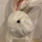 Vintage 1986 Applause 18  Realistic White Rabbit Stuff Animal Plush Easter Bunny