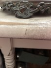 Antique Victorian Ornate Round Beveled Mirror Vanity Dresser Very Heavy 10 Inch