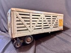 Vintage Structo Cattle Farms Pressed Steel Toy Semi Truck Trailer