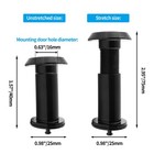 Cionyce Safety Door Viewer Peephole  200-degree Front Black A