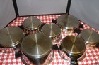 Rena Ware Set Of 12 Pcs  Of Pots   Pans   Lids 3 Ply 18-8 Stainless Steel Usa